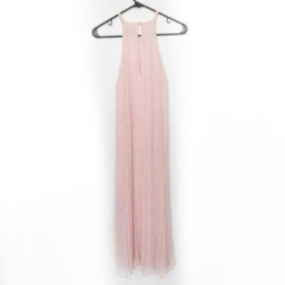 LIKELY Chester Pleated Chiffon Maxi Dress Size 4 - Picture 2 of 9